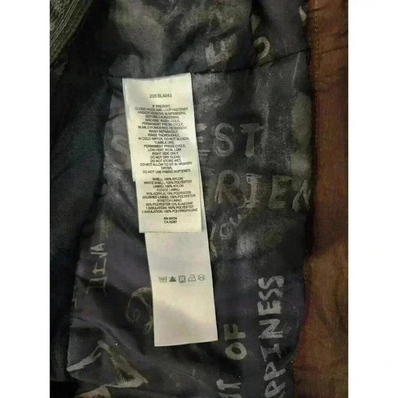 Columbia Titanium Jacket Womens S Brown Omni Tech Sherpa Lined Waterproof - Picture 8 of 11